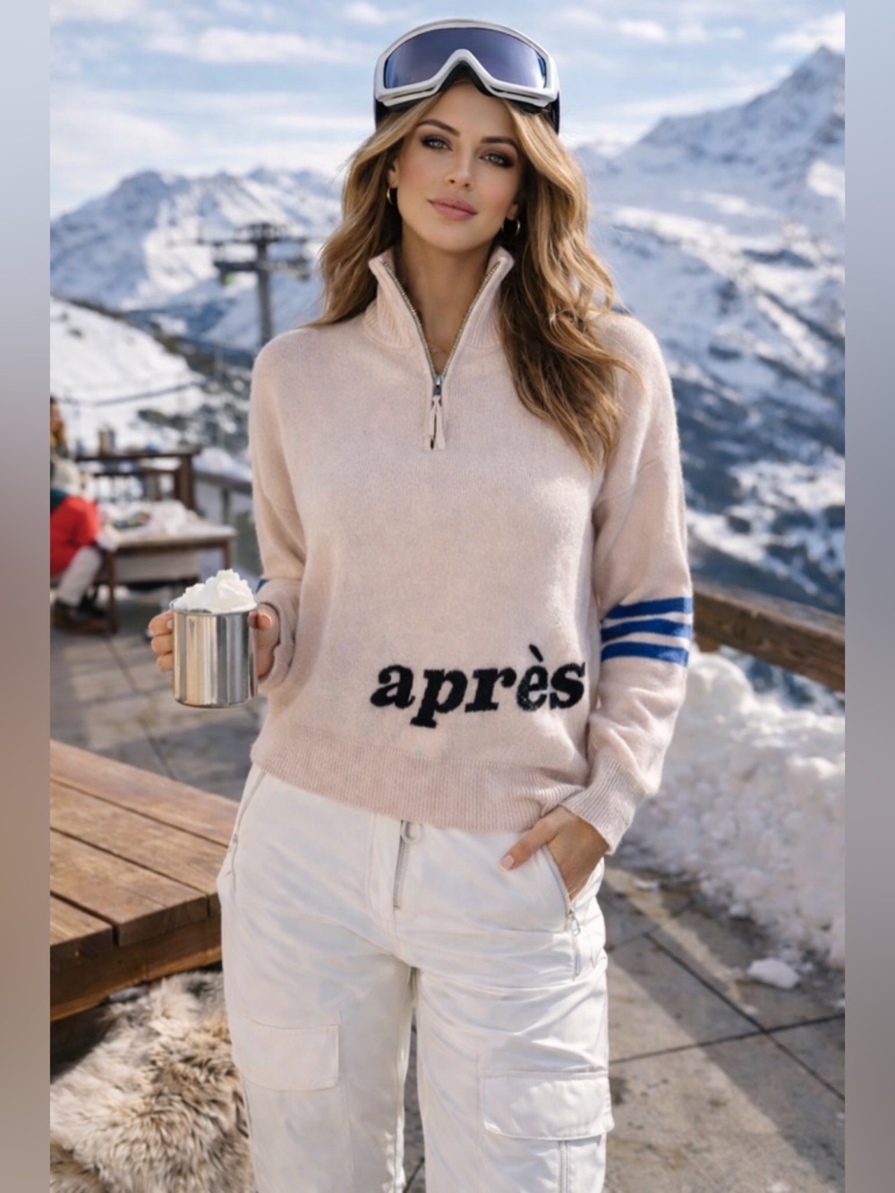 Skull Cashmere Après Ski 100% Cashmere Sweater XS Luxe Alpine Chic BNWOT